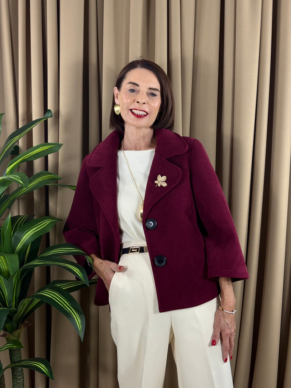 Dolly jacket in mulberry