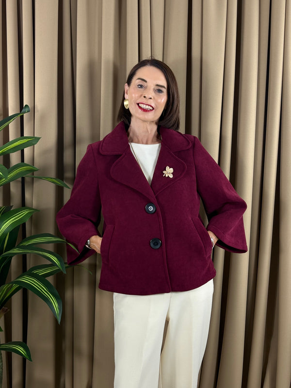 Dolly jacket in mulberry
