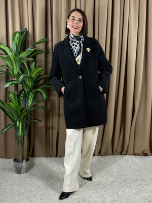 Dolly Three quarter jacket in Black