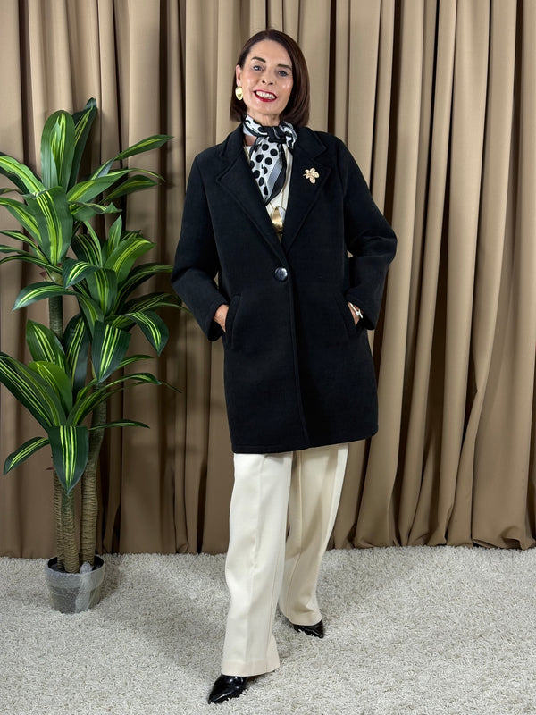 Dolly Three quarter jacket in Black