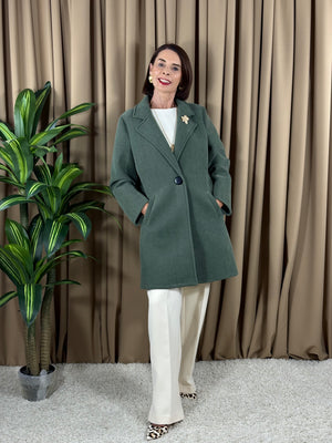 Dolly Three quarter jacket in sage