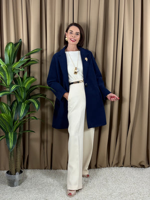 Dolly Three quarter jacket in navy