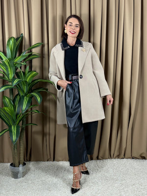 Dolly Three quarter jacket in beige