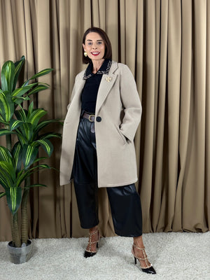 Dolly Three quarter jacket in beige