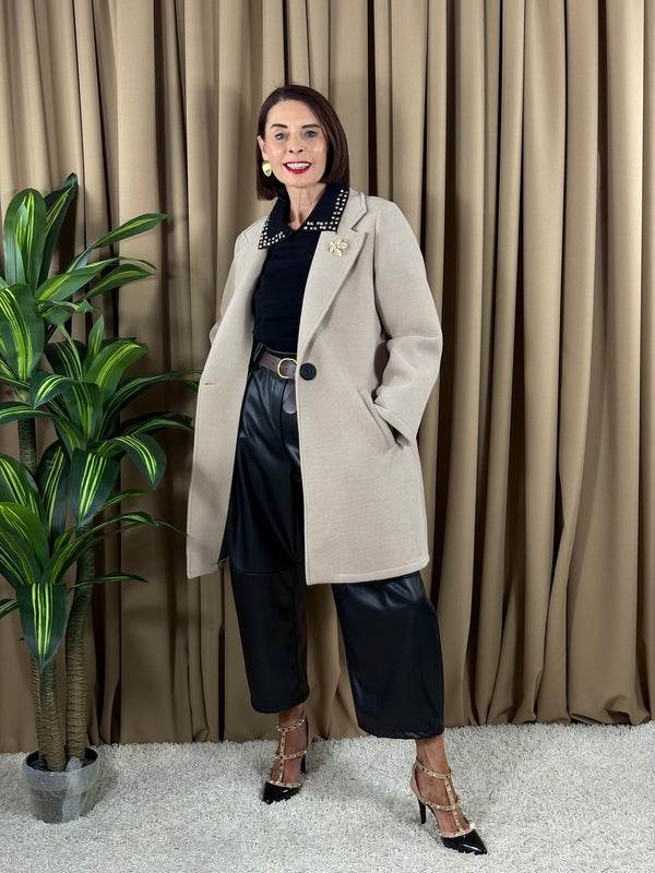 Dolly Three quarter jacket in beige