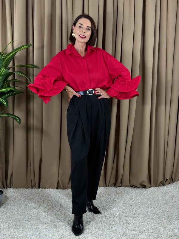 Francisca shirt in red