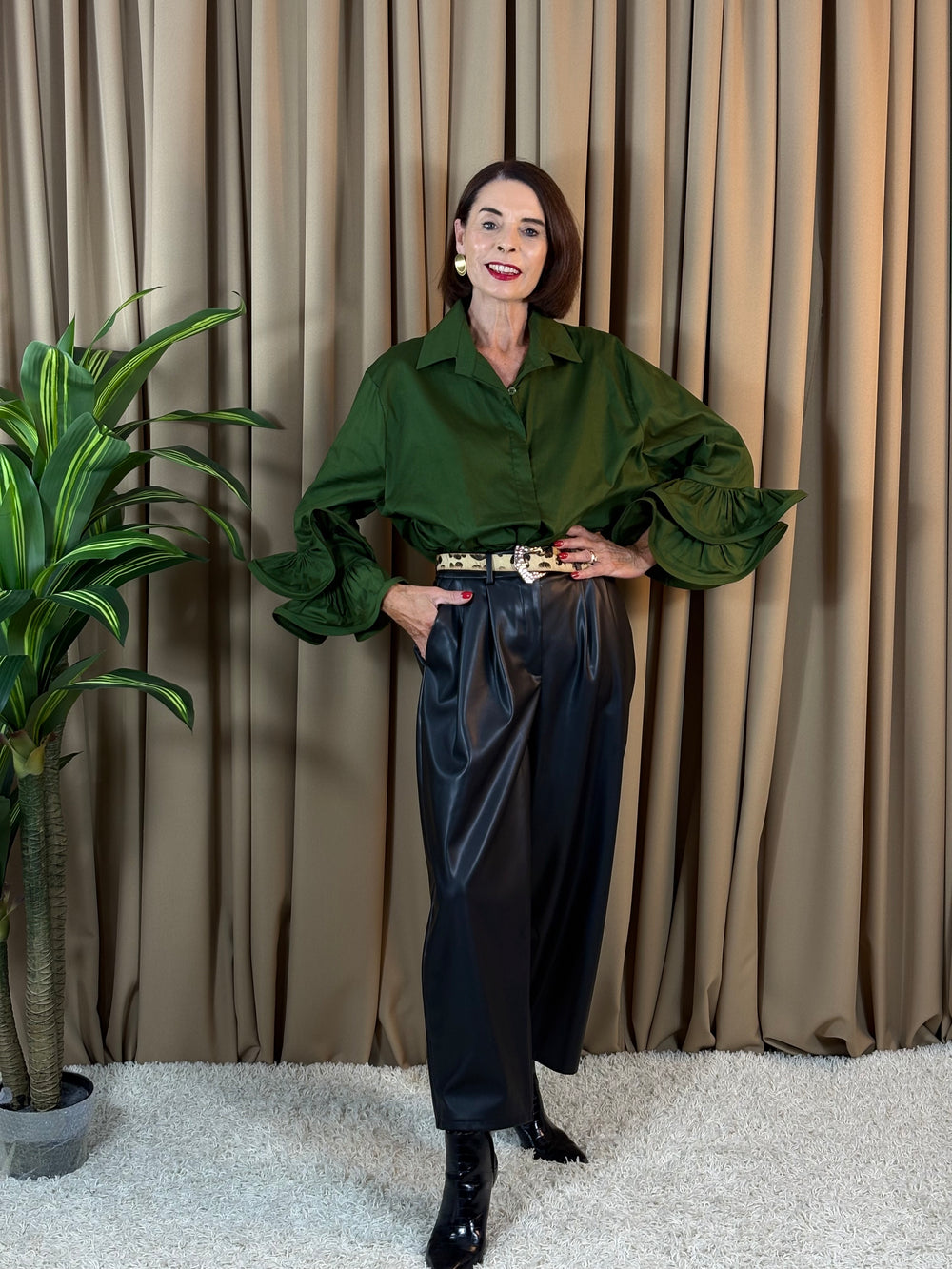 Francisca shirt in sage