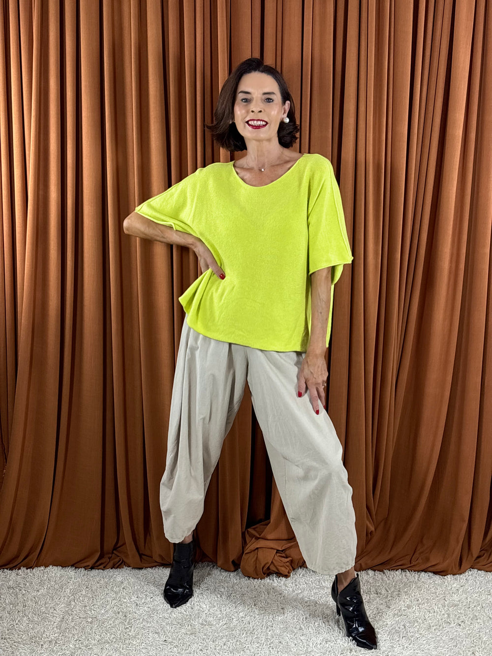 Saliyan knitwear in lime
