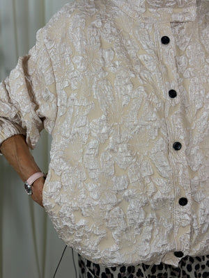 Harleem embroidered Jacket in beige