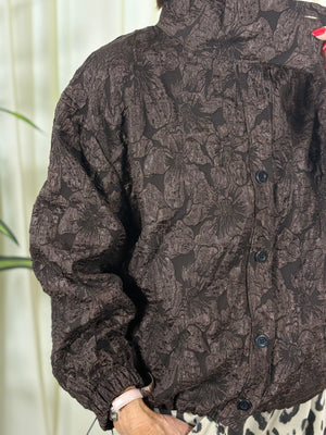 Harleem embroidered Jacket in chocolate