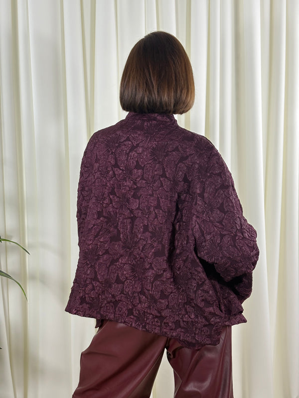 Whisper jacket in mulberry