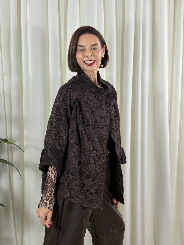 Whisper jacket in chocolate