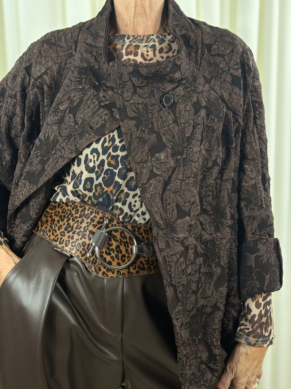 Whisper jacket in chocolate