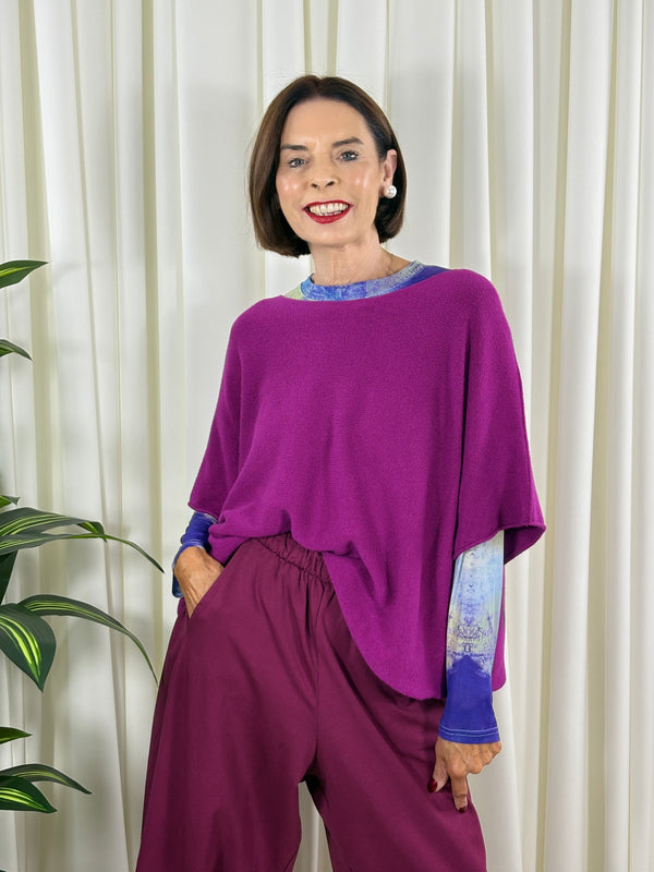 Saliyan knitwear in magenta