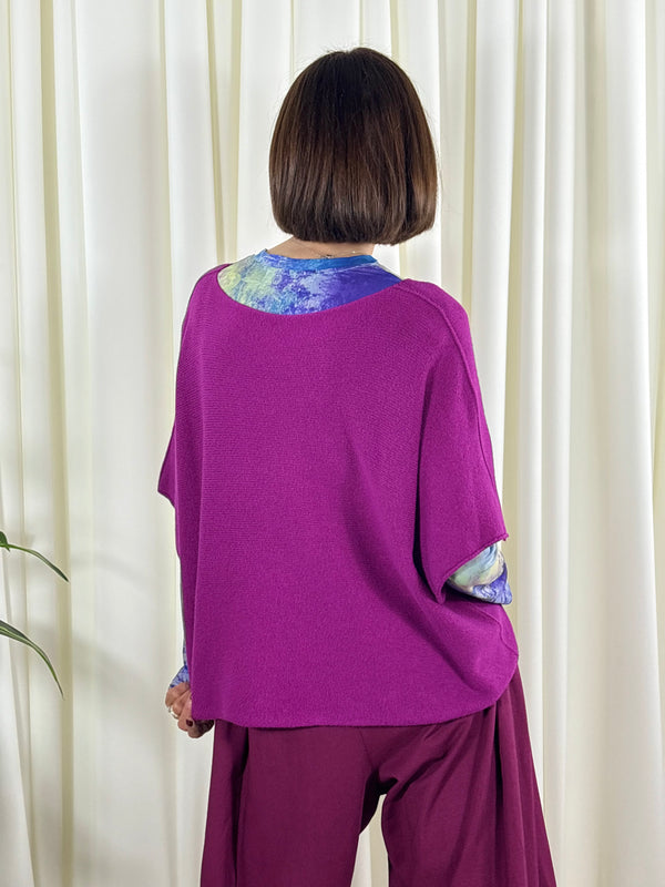 Saliyan knitwear in magenta