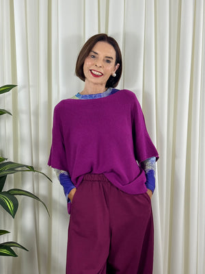 Saliyan knitwear in magenta