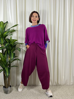 Saliyan knitwear in magenta