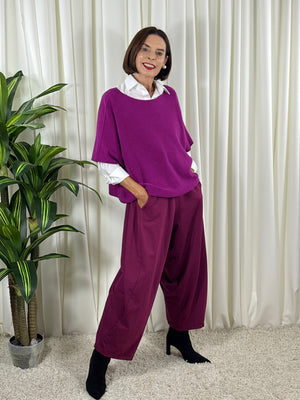 Saliyan knitwear in magenta
