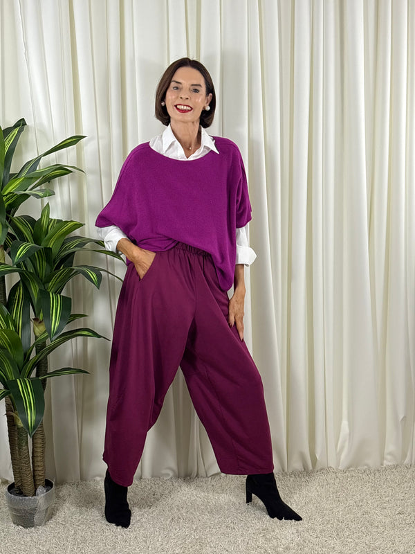Saliyan knitwear in magenta