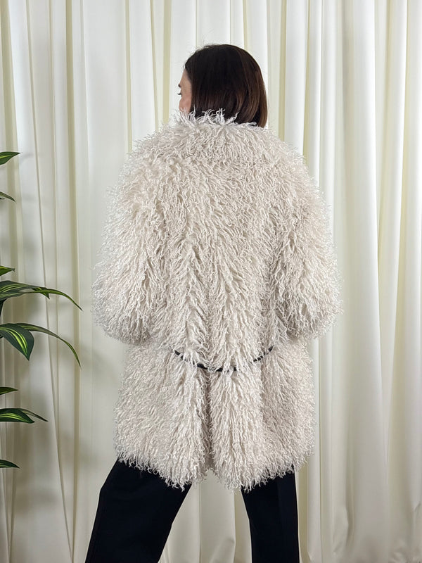 Twilight faux fur jacket in beige