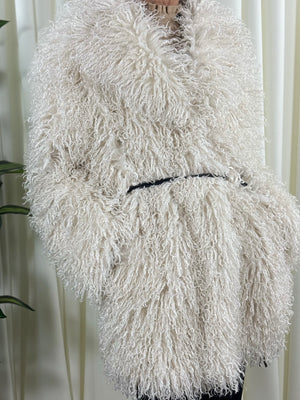 Twilight faux fur jacket in beige