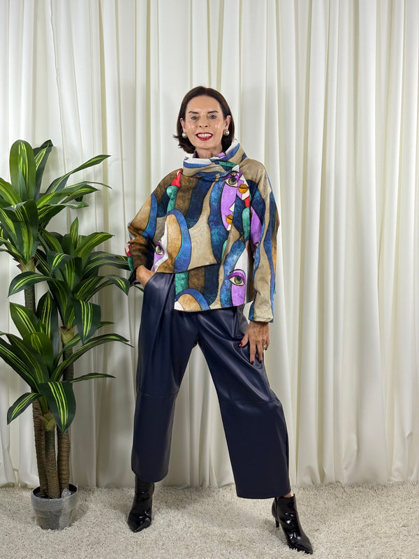 Barcelona asymmetric jacket in lilac