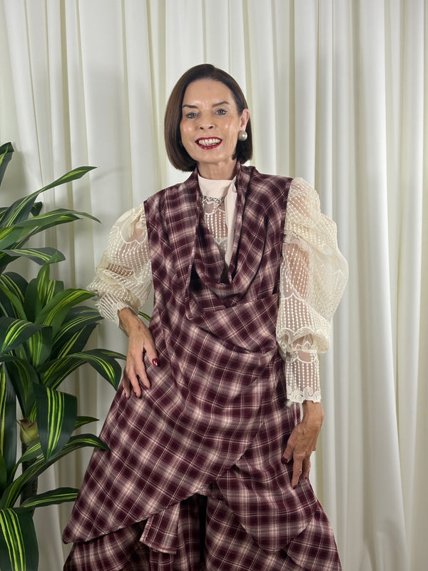 Alexandra waterfall jacket in cranberry