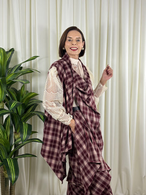 Alexandra waterfall jacket in cranberry