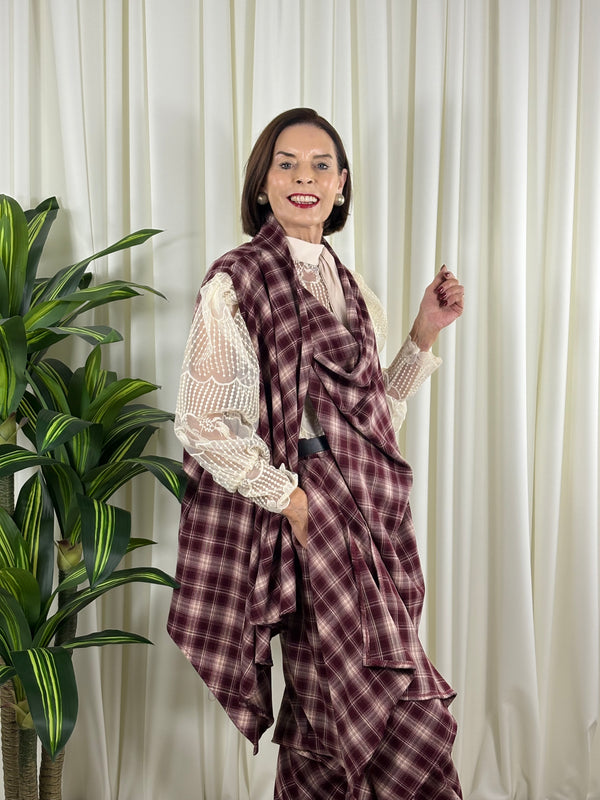 Alexandra waterfall jacket in cranberry