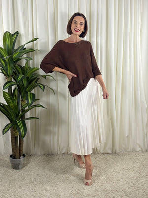 Rachel knitwear in chocolate