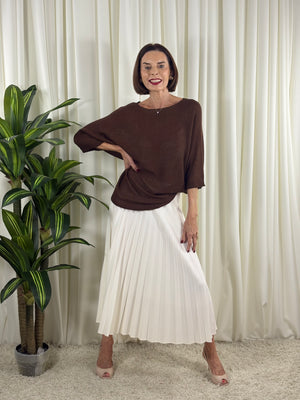 Rachel knitwear in chocolate