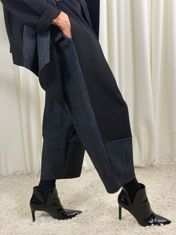 Raquel trousers in navy and black