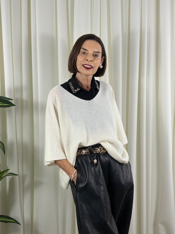 puloma knitwear in cream