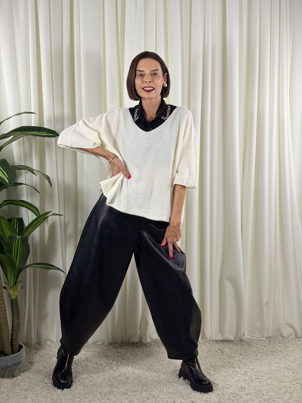 puloma knitwear in cream