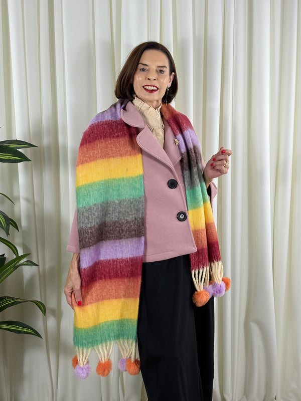 Dolly scarf in multi
