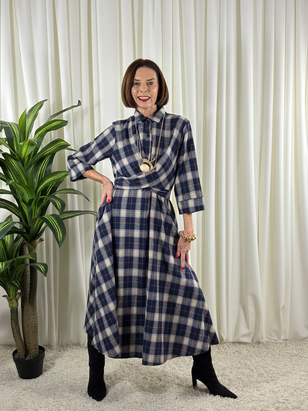 Alexandra dress in navy