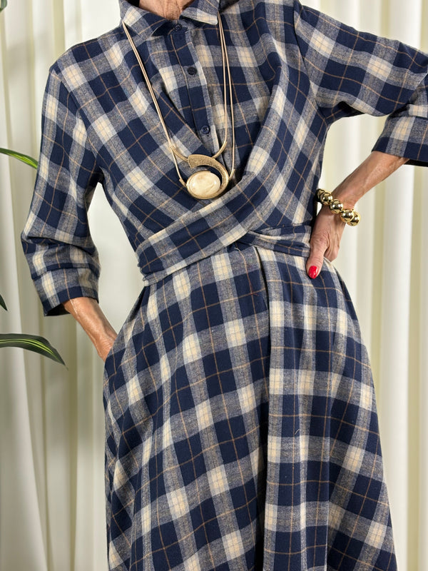 Alexandra dress in navy