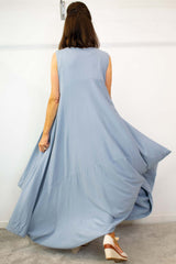 The Luxury Maia Collection - Maia Cocoon Dress in Powder Blue