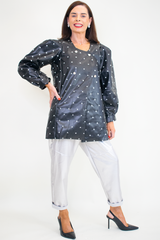 Sorella Spotty PU Jacket in Classic Black