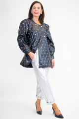Sorella Spotty PU Jacket in Classic Black