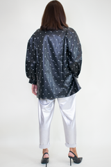 Sorella Spotty PU Jacket in Classic Black