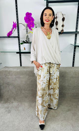 Loren top in beige