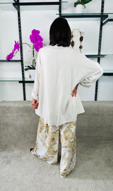 Loren top in beige