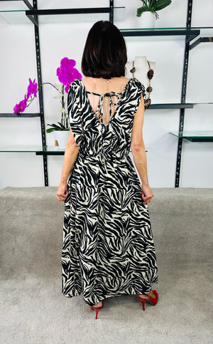 Amalfi Dress in Zebra print