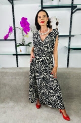 Amalfi Dress in Zebra print