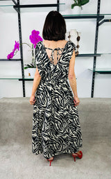 Amalfi Dress in Zebra print