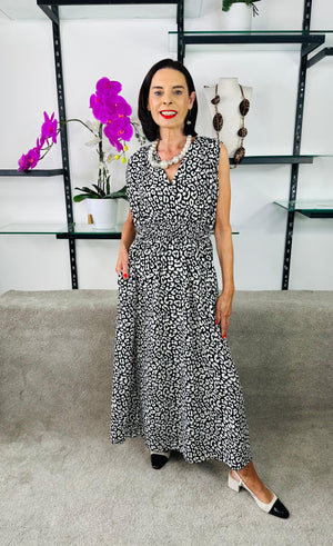 Amalfi dress in Cheetah print