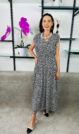 Amalfi dress in Cheetah print
