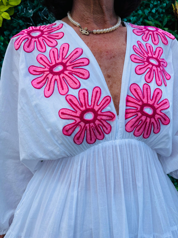 Zento Dress In Pink Flowers