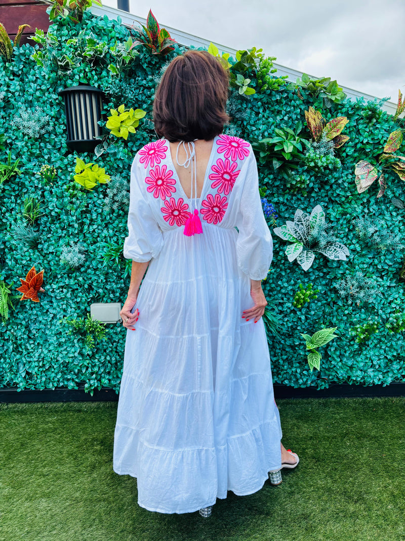 Zento Dress In Pink Flowers